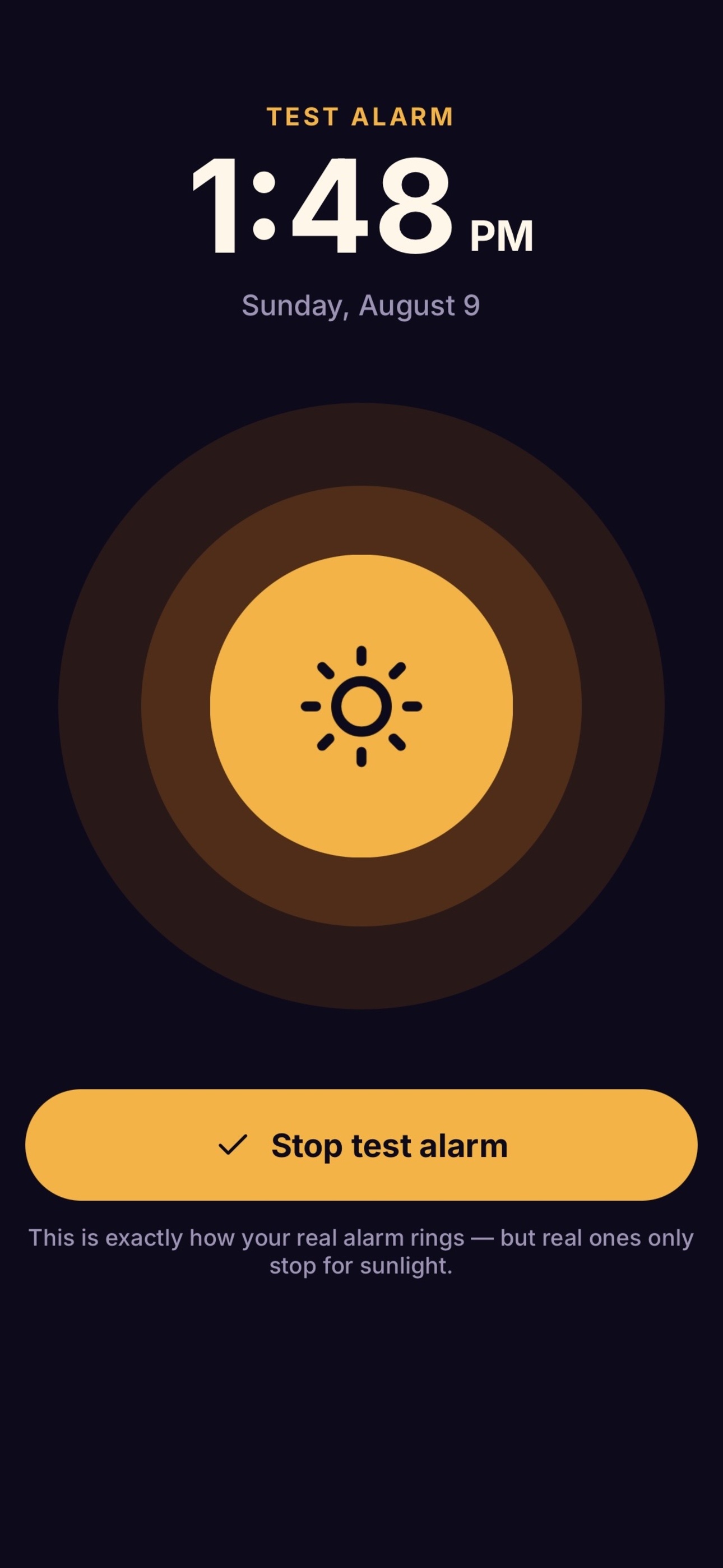 Sunbrink ringing loudly